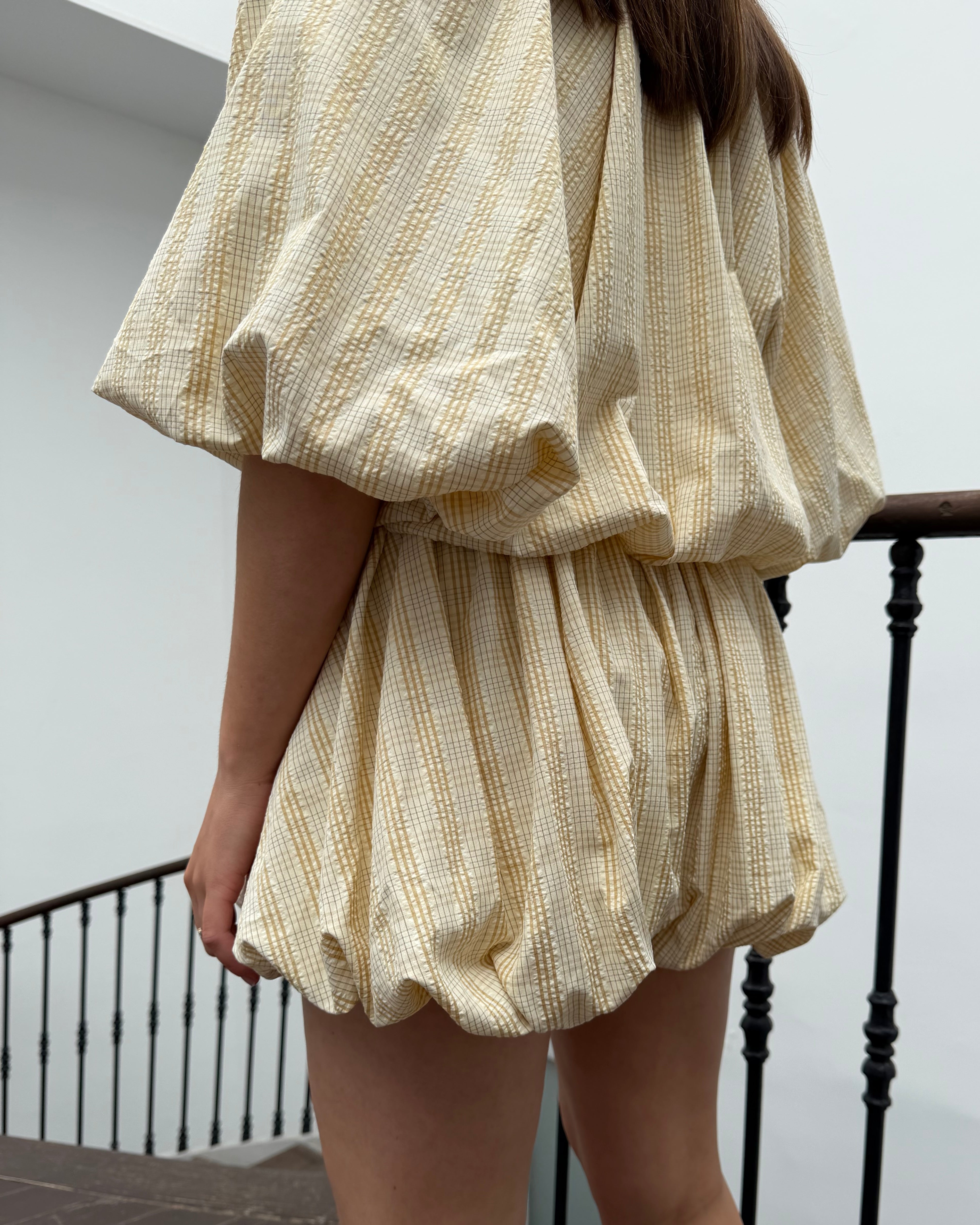 Ensemble jupe short jaune