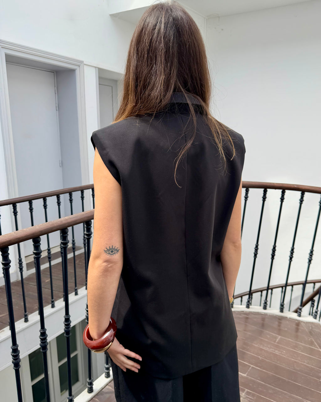 Blazer sans manche noir