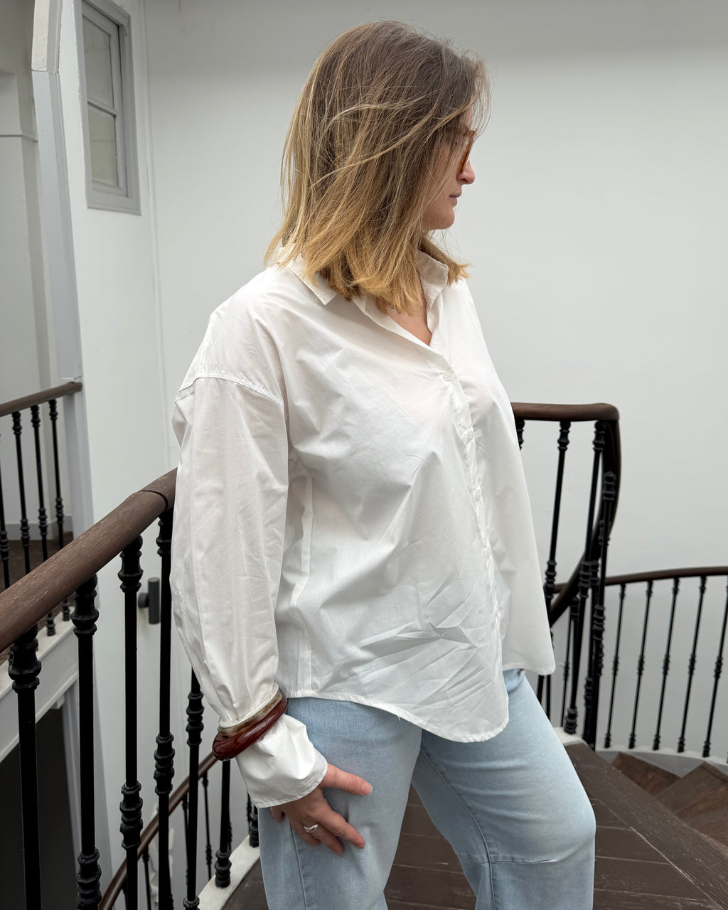 Chemise blanche large