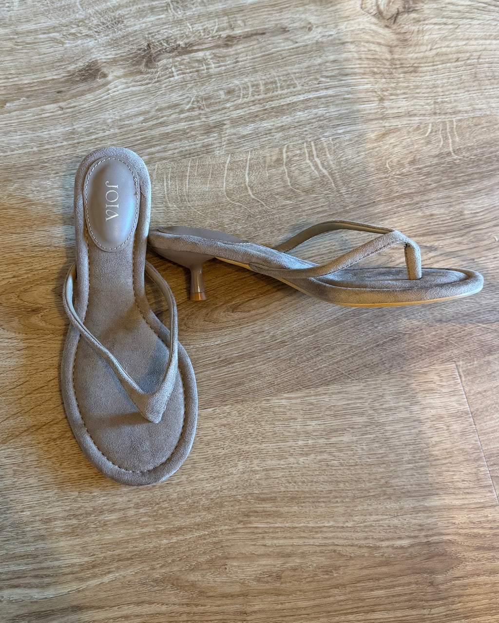 Claquettes à talons beige